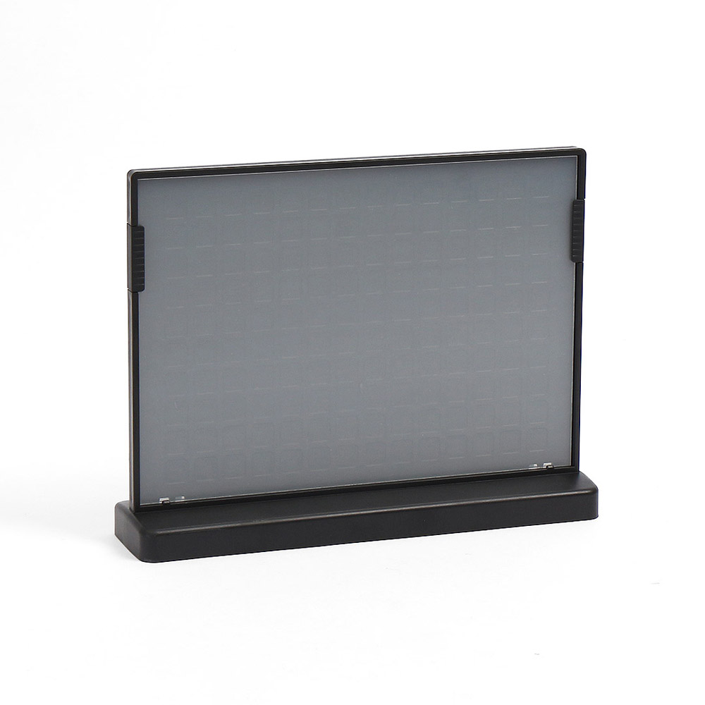 T자 가로형 아크릴 쇼케이스 A5 블랙 POP안내판 아크릴안내판 투명아크릴꽂이 테이블메뉴판