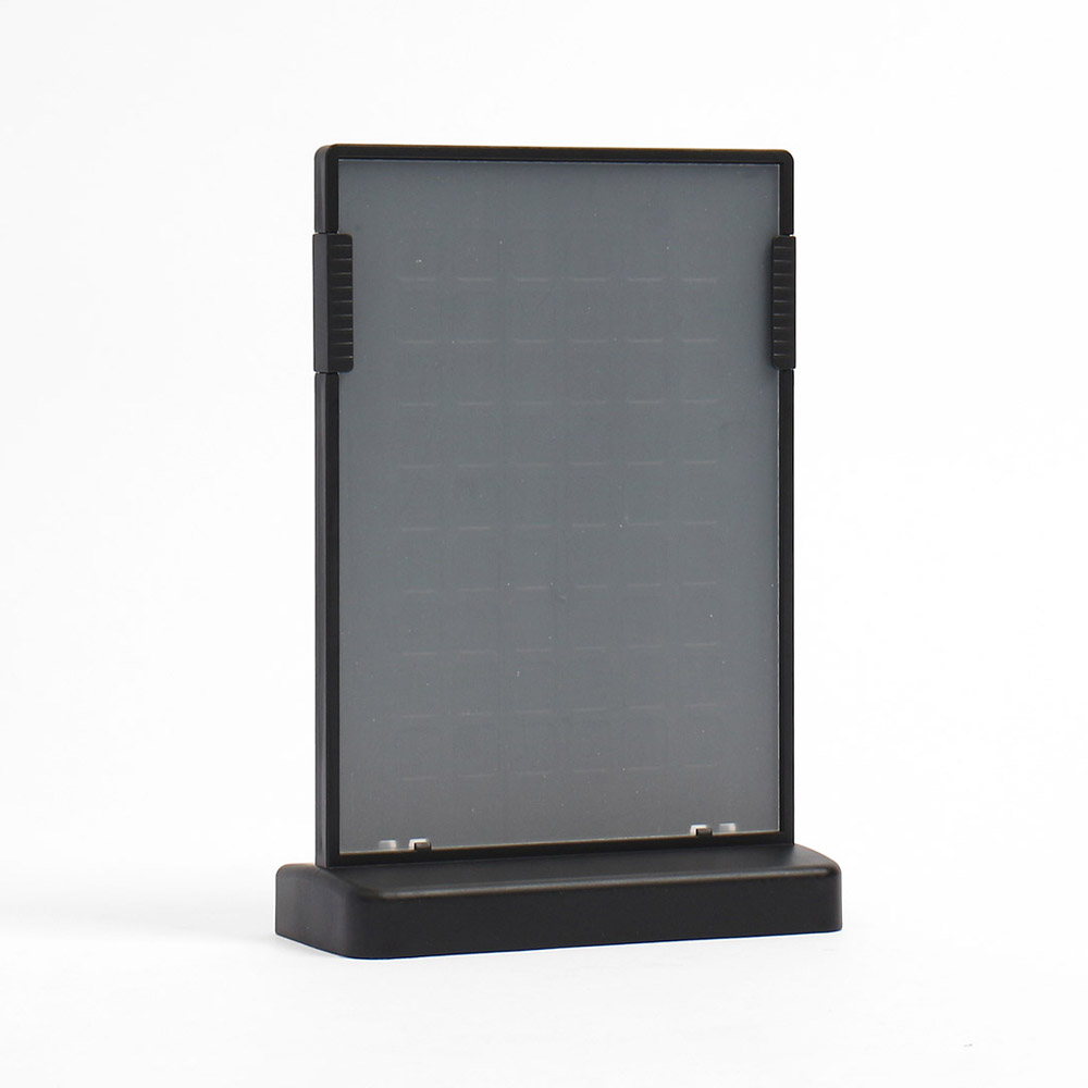 T자 세로형 아크릴 쇼케이스 A6 블랙 아크릴꽂이 아크릴안내판 투명아크릴꽂이 테이블메뉴판