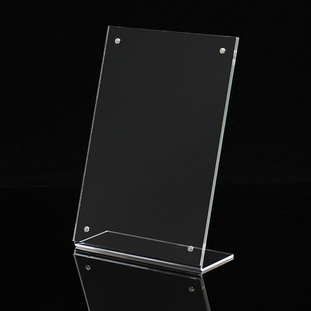 L자형 자석 아크릴 쇼케이스 A4 세로형 아크릴꽂이 아크릴안내판 투명아크릴꽂이 아크릴가격표