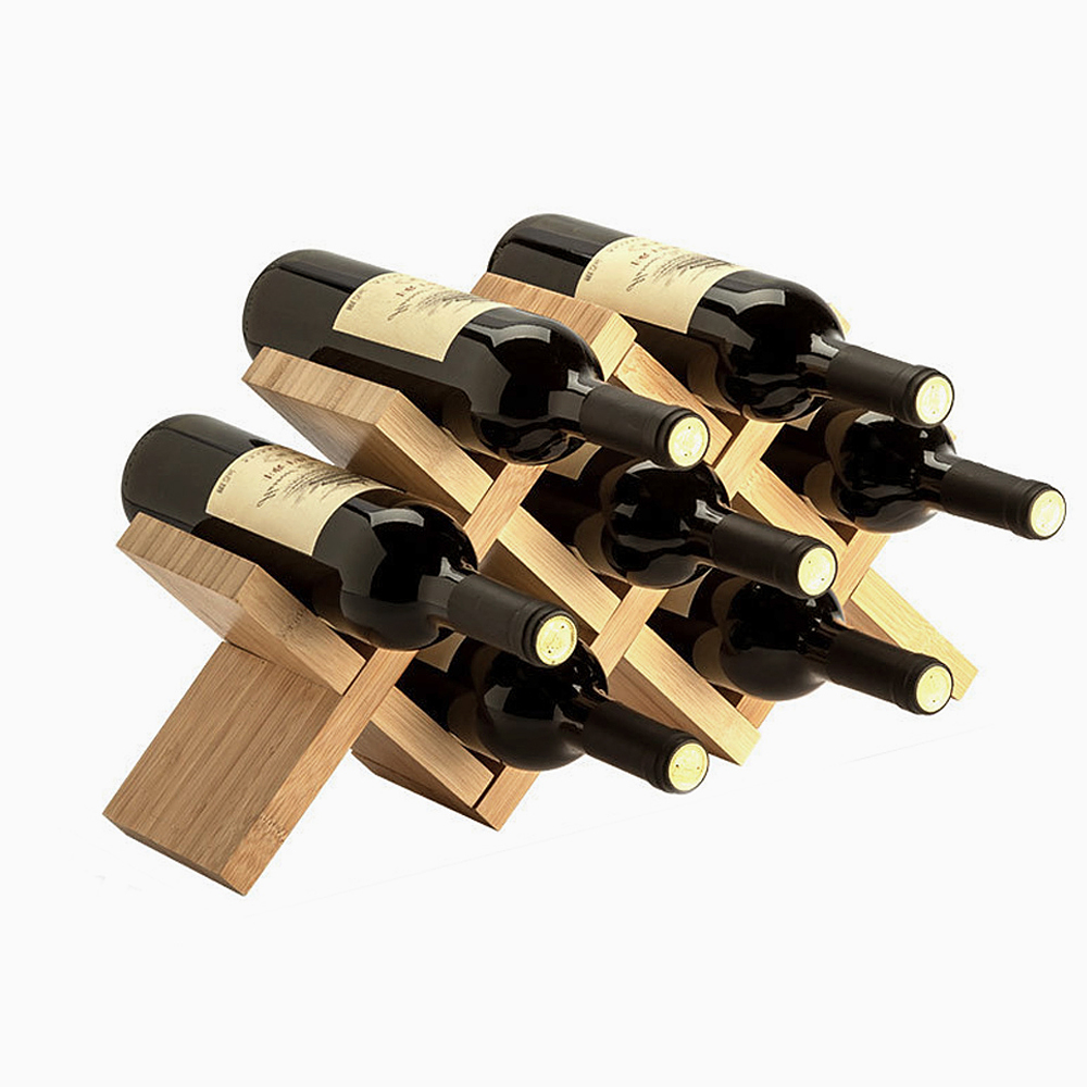 크로스 우드 와인랙 7구 DIY 와인거치대 와인렉 와인받침대 와인보관대 와인홀더