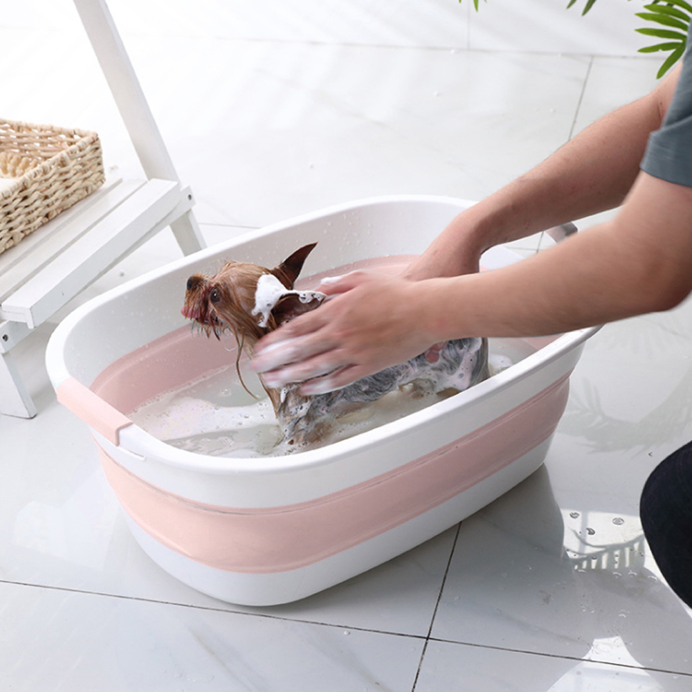 퐁퐁 접이식 반려동물 욕조 강아지 고양이 애견목욕통 강아지욕조 고양욕조 강아지용욕조