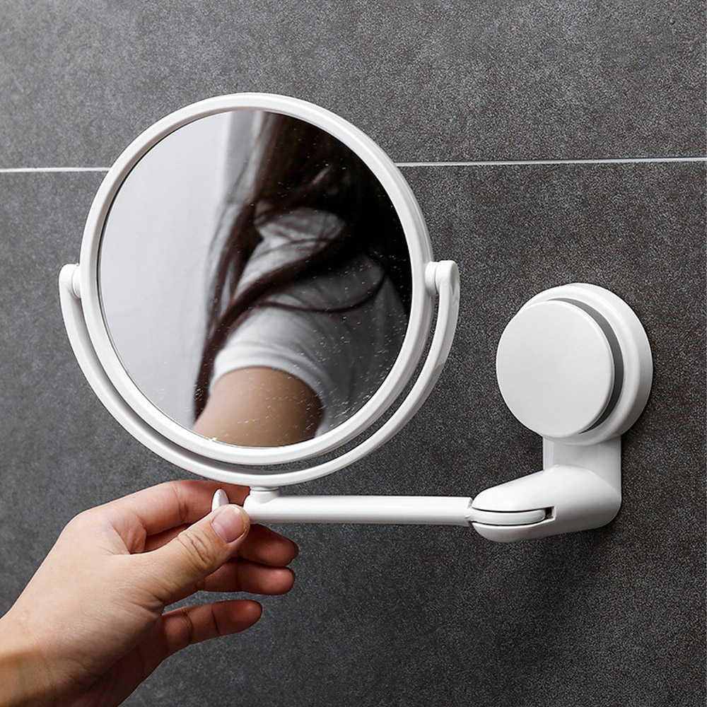강력흡착 360도 회전 벽거울 양면 확대경 접착식거울 양면거울 부착식거울 욕실거울 원형거울