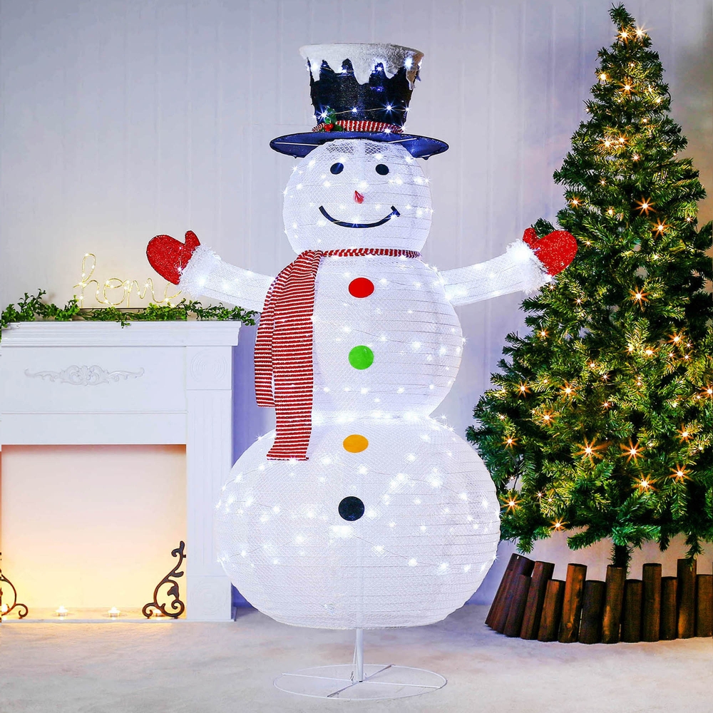 180cm LED 폴딩 헬로우 눈사람 대형 크리스마스장식 크리스마스소품 크리스마스용품