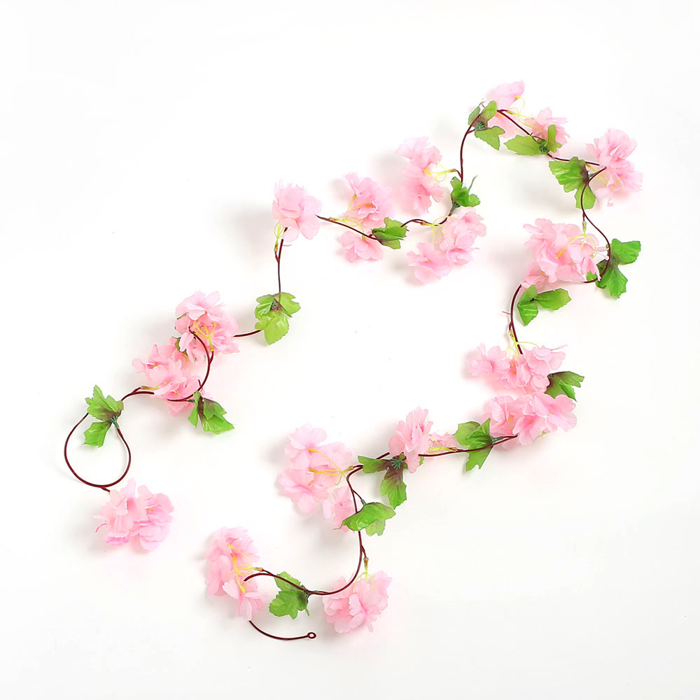 블룸 벚꽃 조화 넝쿨 2p세트 인테리어 벽 꽃 장식