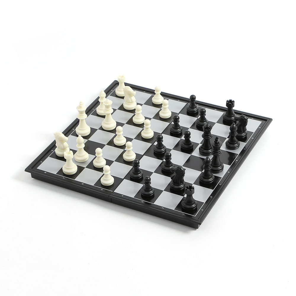앤티크 접이식 자석 체스 캠핑 가족 두뇌훈련게임