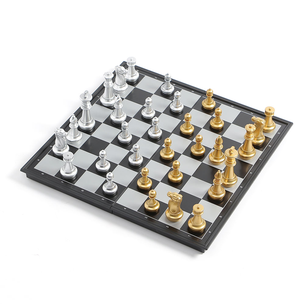 앤티크 접이식 자석 체스 36x36cm 체스판 보드게임