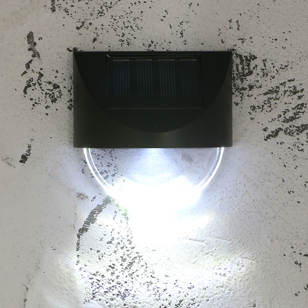 LED 반달 태양광 벽부등 4p세트 야외조명 베란다 외등 야외LED벽부등 태양광정원등