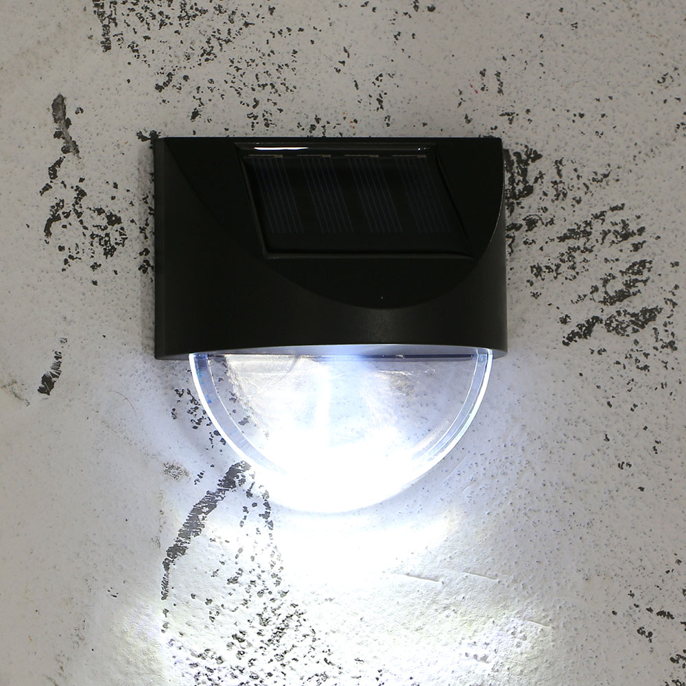 LED 반달 태양광 벽부등 4p세트 야외조명 베란다 외등 야외LED벽부등 태양광정원등