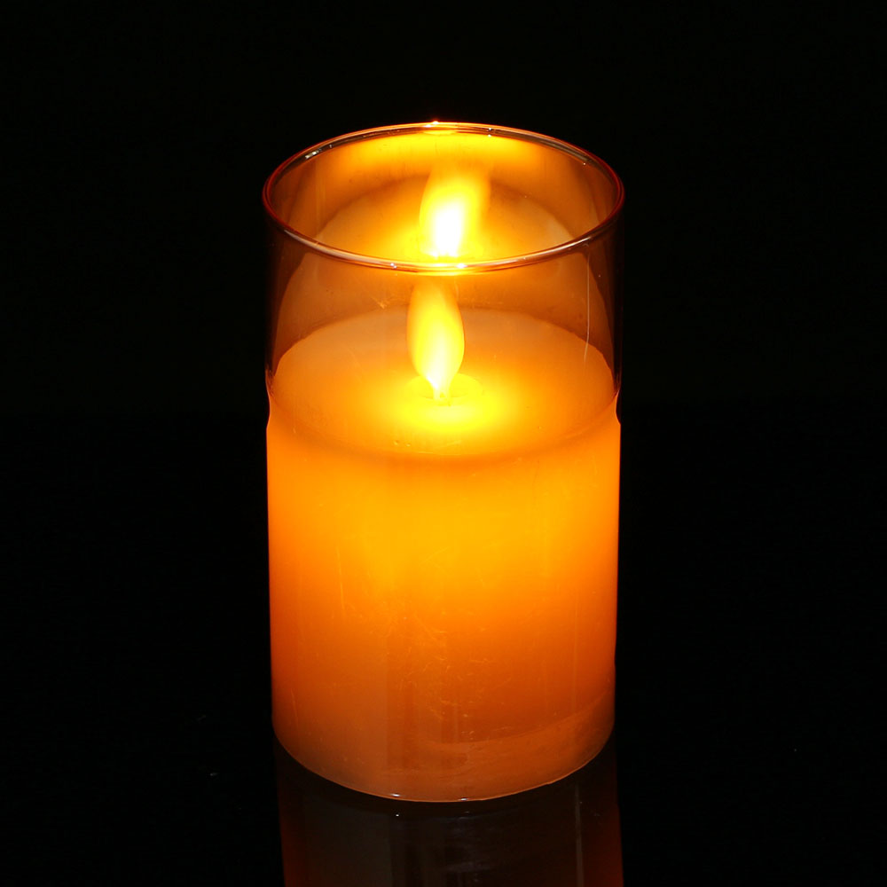 로맨틱 유리병 LED 캔들 무드등 건전지 전기 전자 초 LED캔들 LED미니캔들 LED촛불