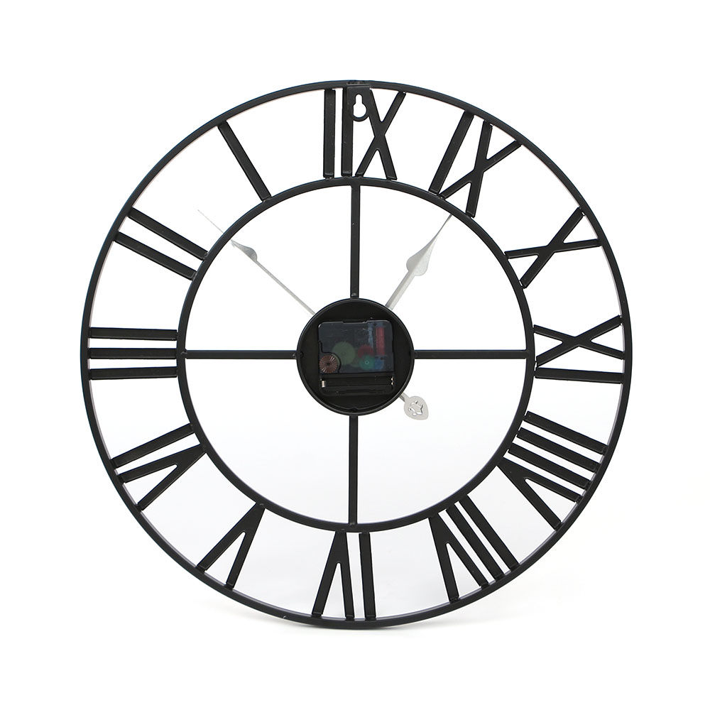 빈티지 로마숫자 무소음 벽시계 40cm 안방 엔틱벽시계 벽걸이시계 인테리어시계