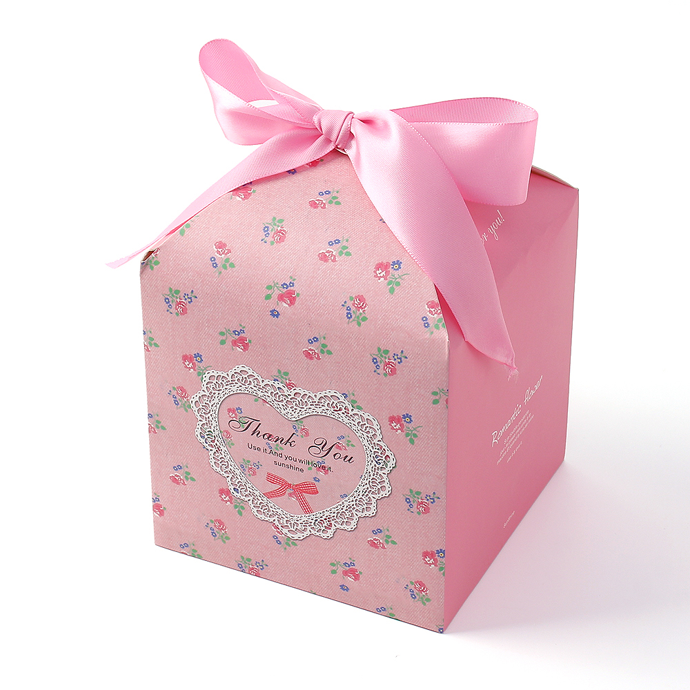 메리 리본 선물상자 10p 핑크 답례품포장 선물박스 선물포장상자 선물포장박스 기념일상자