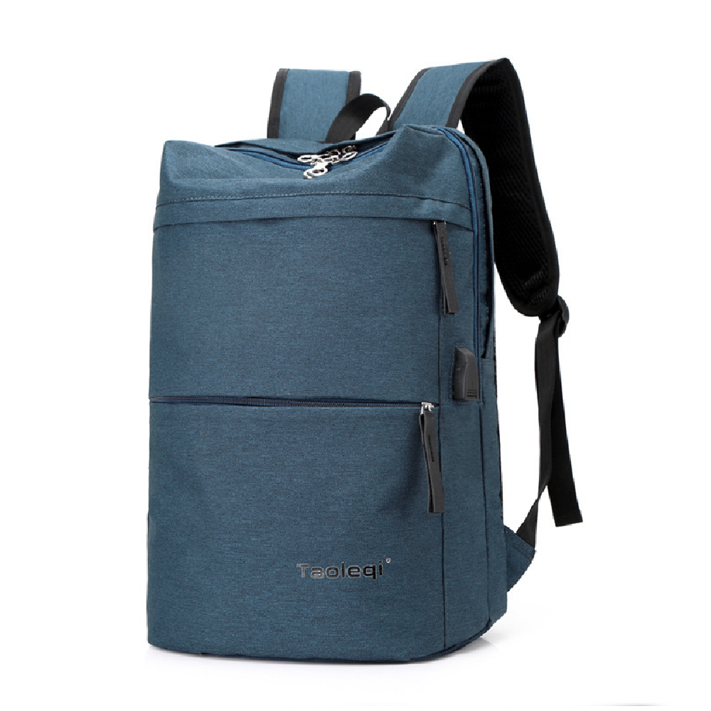 비즈니스 캐주얼 USB 충전 백팩 블루 노트북가방 가방 포켓백팩 여행가방 책가방 서류가방