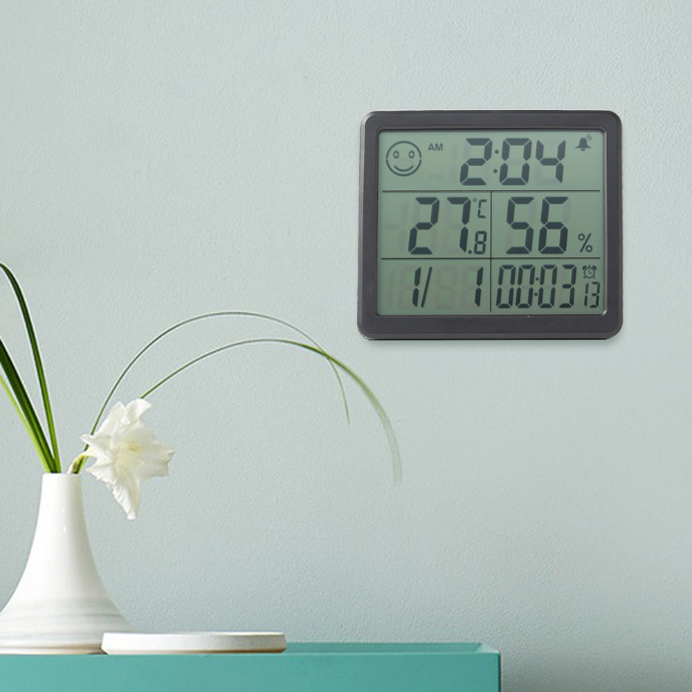 굿라이프 디지털 온습도계 탁상용시계 온습도측정기 실내온도계 습도기 시계온도계 쿠킹타이머