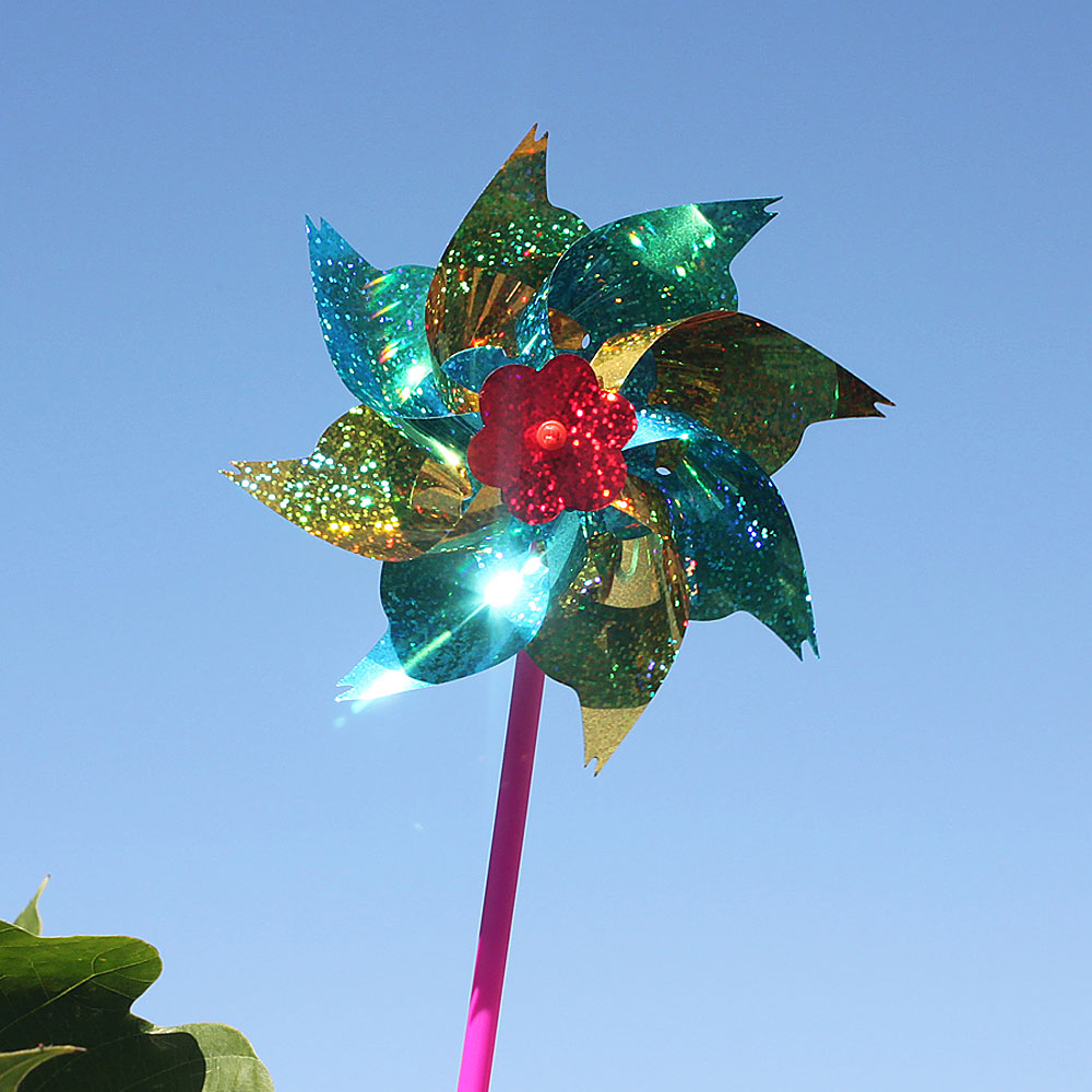반짝반짝 날아라 바람개비 10p세트 축제 행사 캠핑 스피너 바람게비 대형바람개비 휠윈드