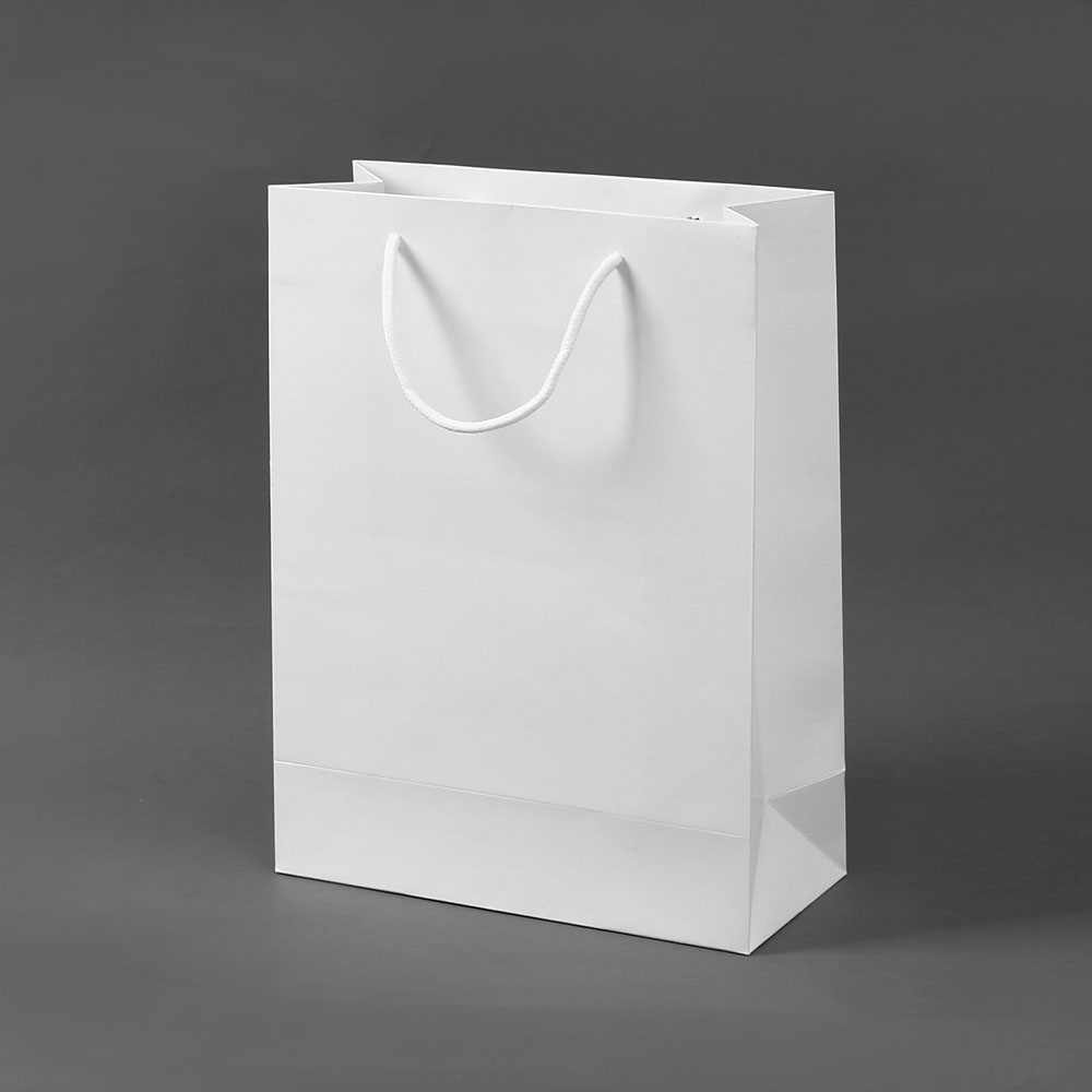 무지 세로형 쇼핑백 10p 20x28cm 화이트 쇼핑봉투 무지쇼핑백 종이쇼핑백 종이가방