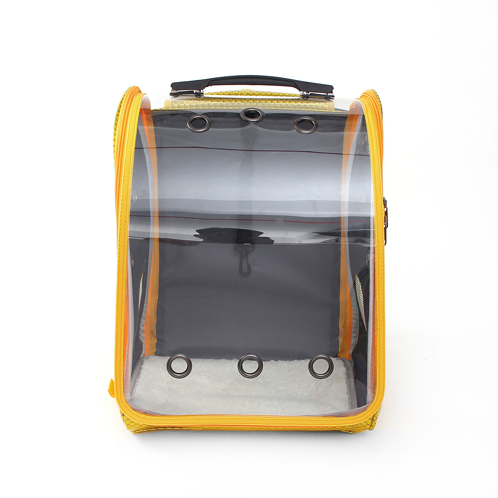 마이펫 투명 백팩 캐리어 이동가방(옐로우) 애견가방