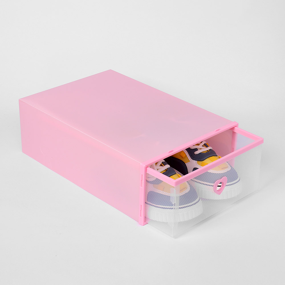 슈즈온 서랍형 신발정리함(대) (핑크) DIY 슈케이스