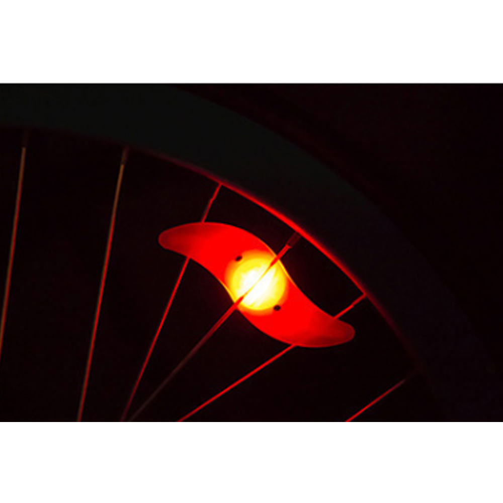 실리콘 자전거 휠라이트(레드) LED 안전등