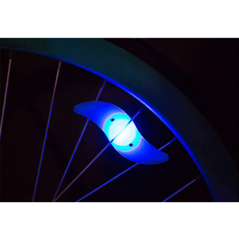 실리콘 자전거 휠라이트(블루) LED 안전등