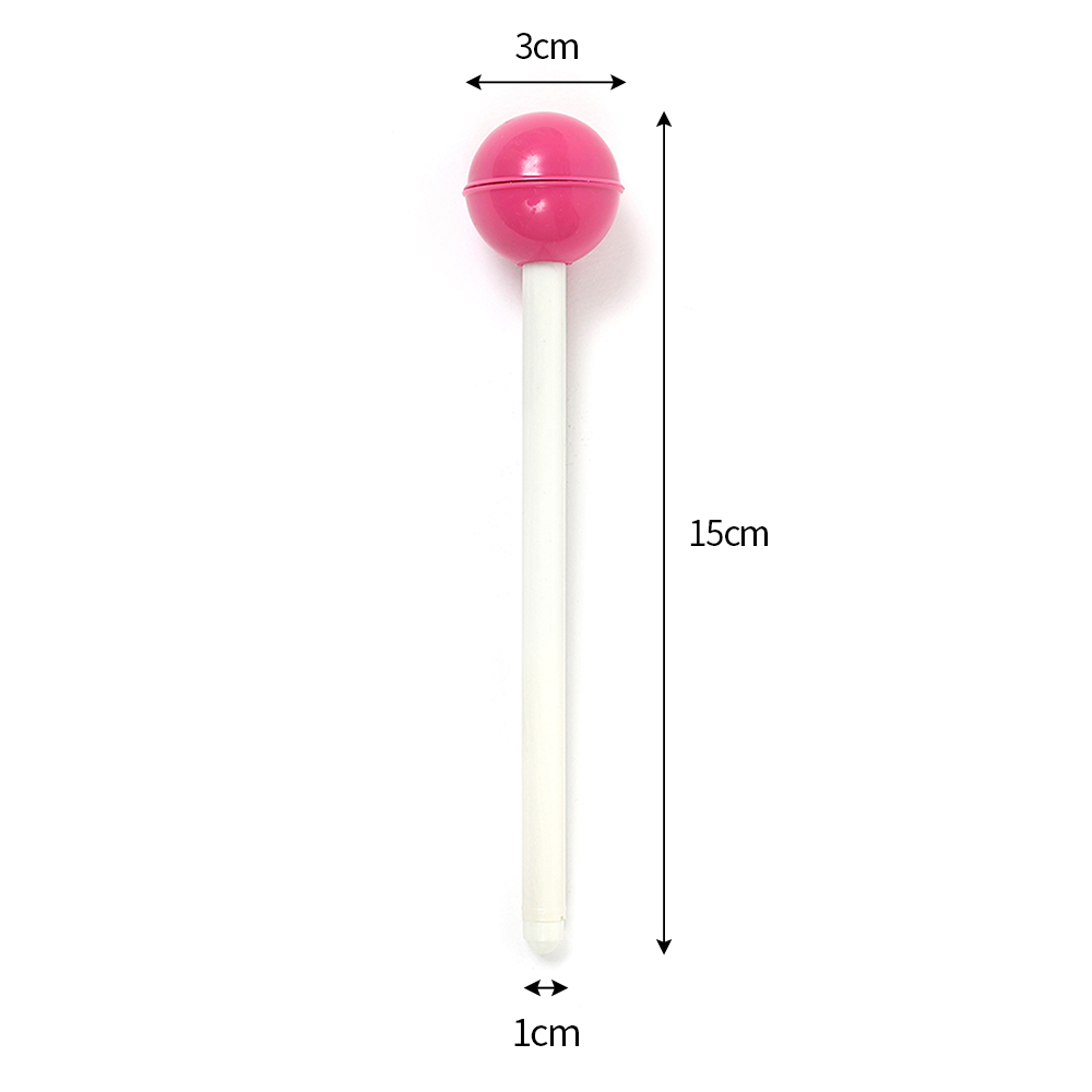 츄파르 막대사탕 젤펜(핑크) 캔디 디자인 검정볼펜
