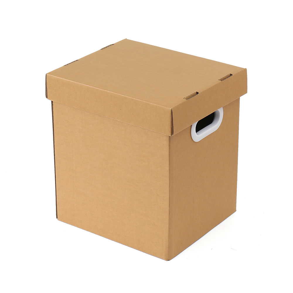 손잡이 크라프트 종이박스(28x24cm) 종이수납박스