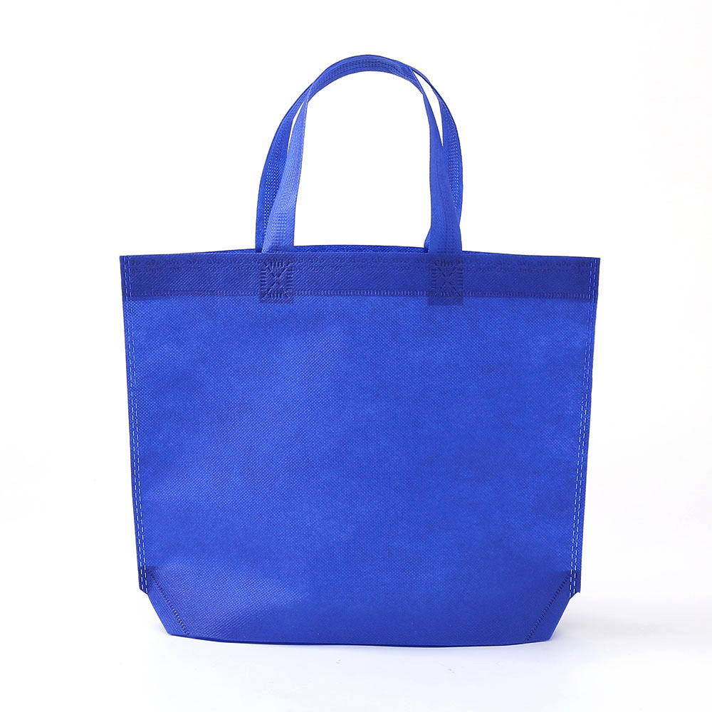 가로형 부직포 가방(블루) 쇼핑백