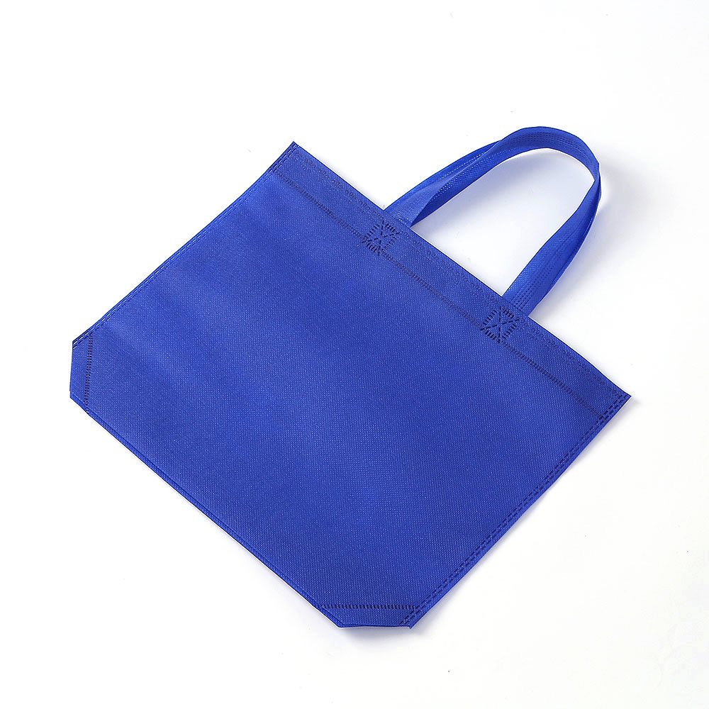 가로형 부직포 가방(블루) 쇼핑백