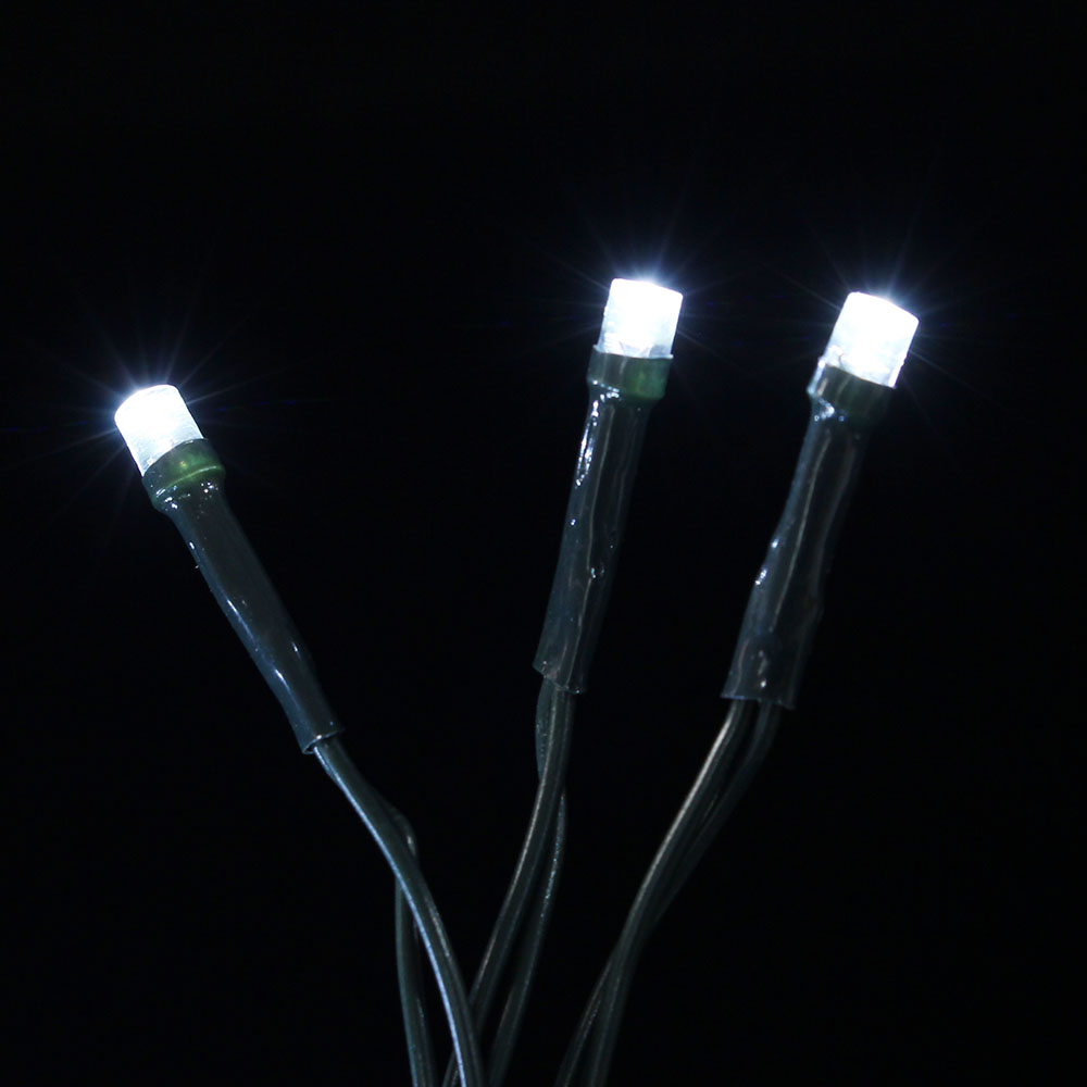 오스타 LED 200구 녹색선 그물전구 백색 네트조명