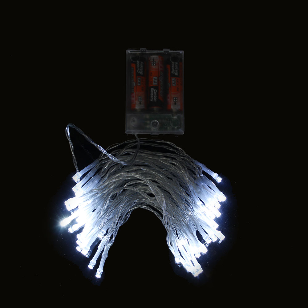 샤인무드 LED 50구 투명선 피켓 전구 백색 트리 응원
