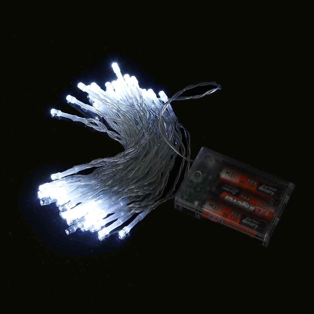 샤인무드 LED 50구 투명선 피켓 전구 백색 트리 응원