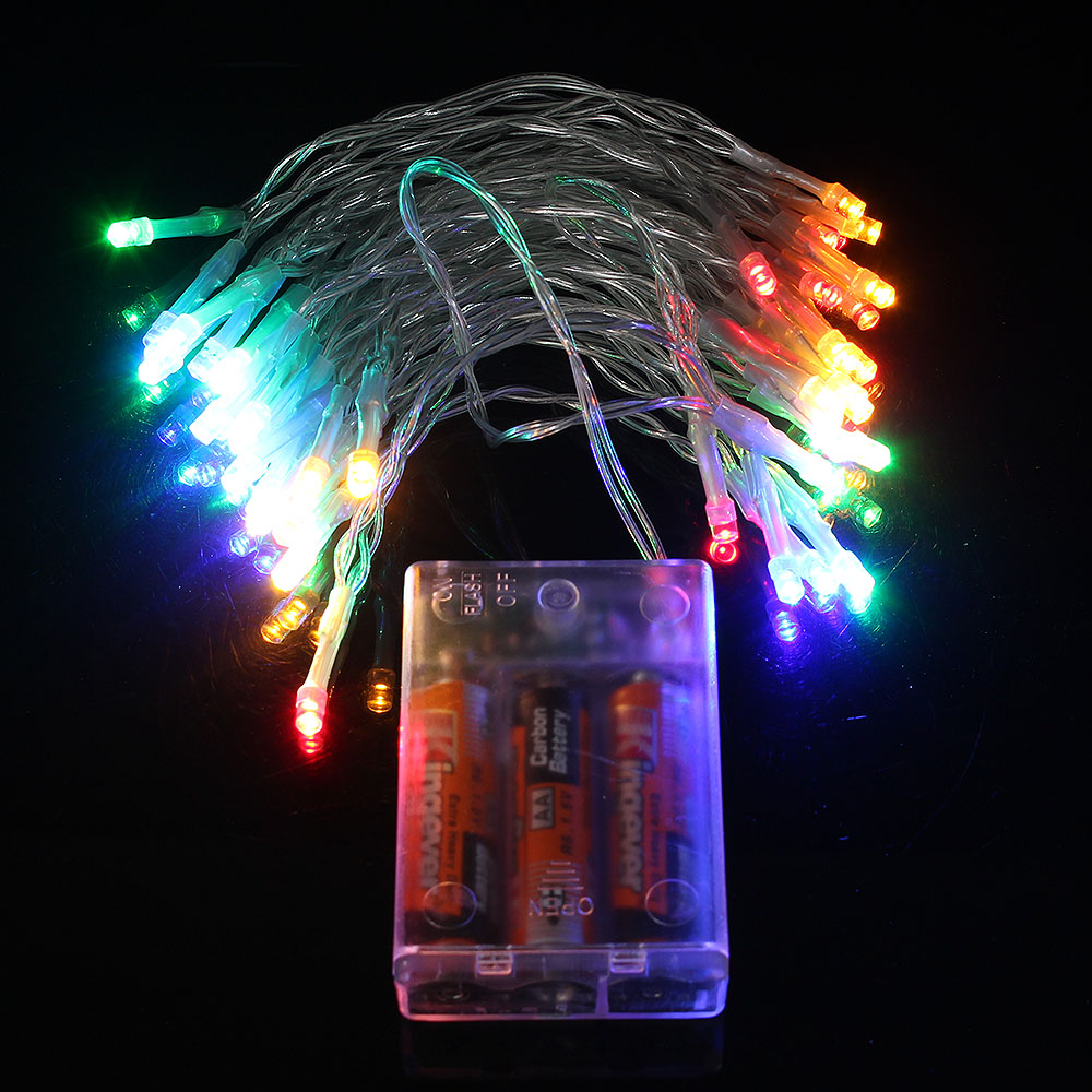 샤인무드 LED 50구 투명선 피켓 전구 컬러 응원 트리