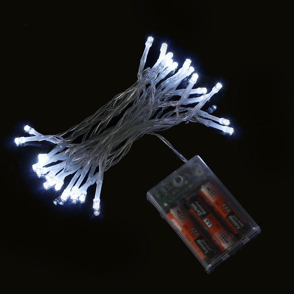 샤인무드 LED 30구 투명선 피켓 전구 백색 점멸 응원