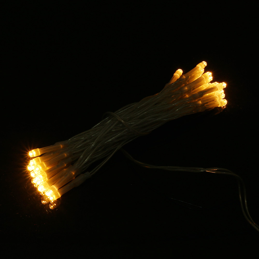 샤인무드 LED 30구 투명선 피켓 전구 웜색 점멸 응원
