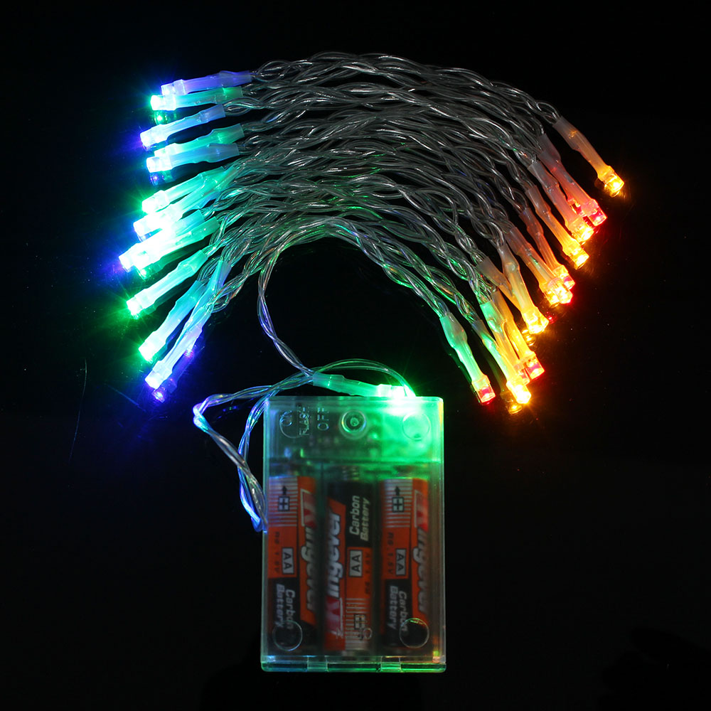 샤인무드 LED 30구 투명선 피켓 전구 컬러 파티 응원
