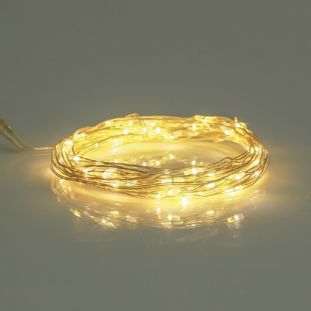 샤인무드 LED 50구 반딧불 전구 웜색 파티 장식조명