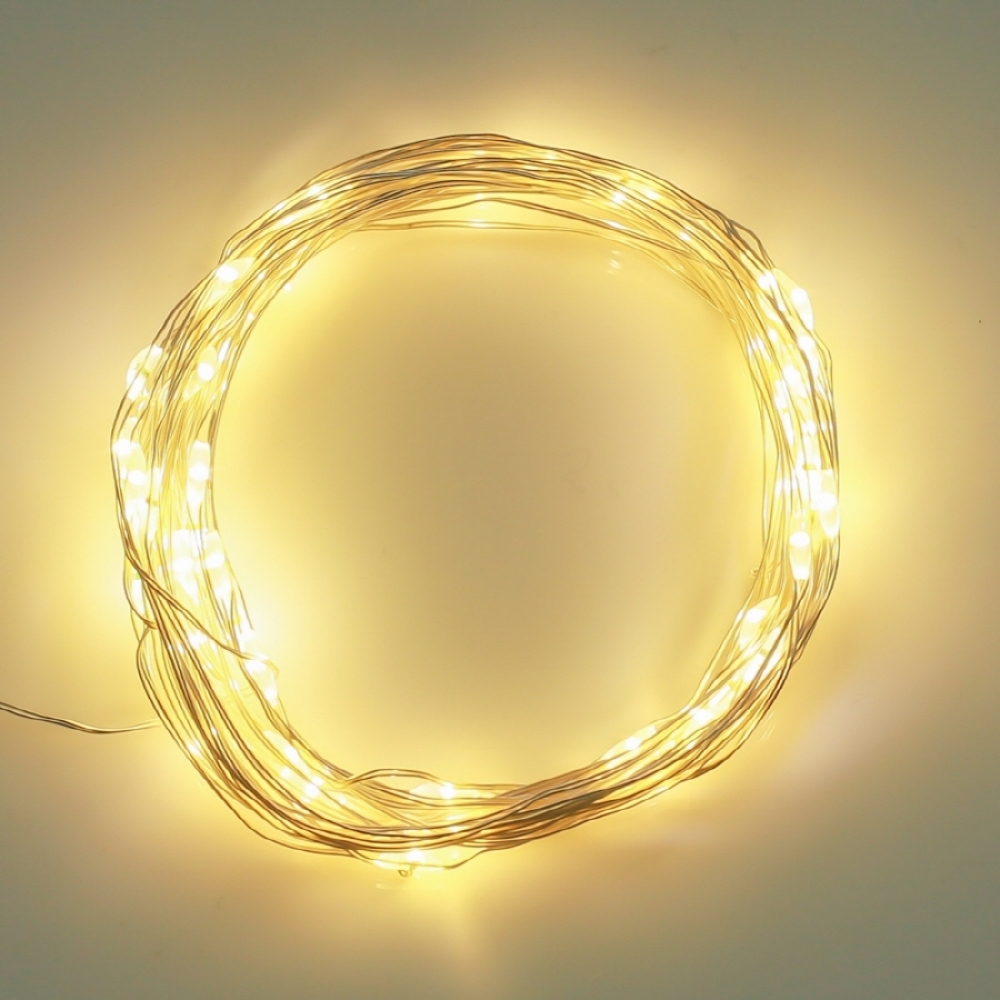 샤인무드 LED 50구 반딧불 전구 웜색 파티 장식조명