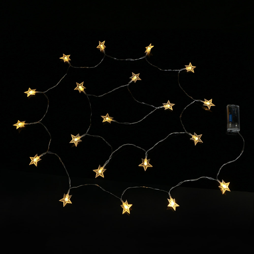 샤인무드 LED 20구 별 가랜드 전구 감성 캠핑 조명