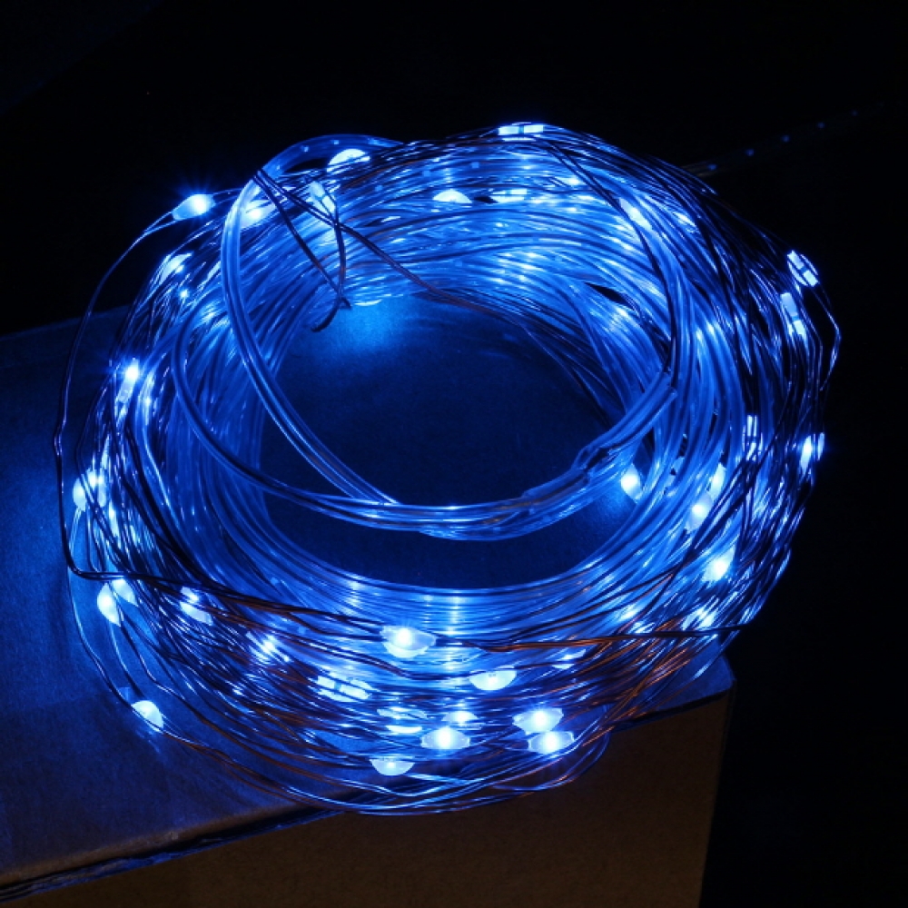 포스원 LED 100구 태양광 반딧불 전구 야외 옥상조명