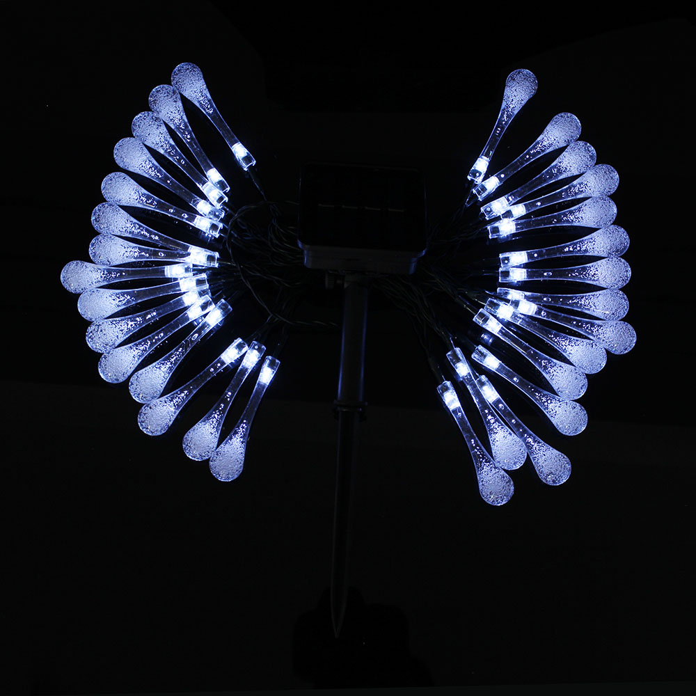 포스원 LED 30구 태양광 물방울 전구 4m 루프탑조명