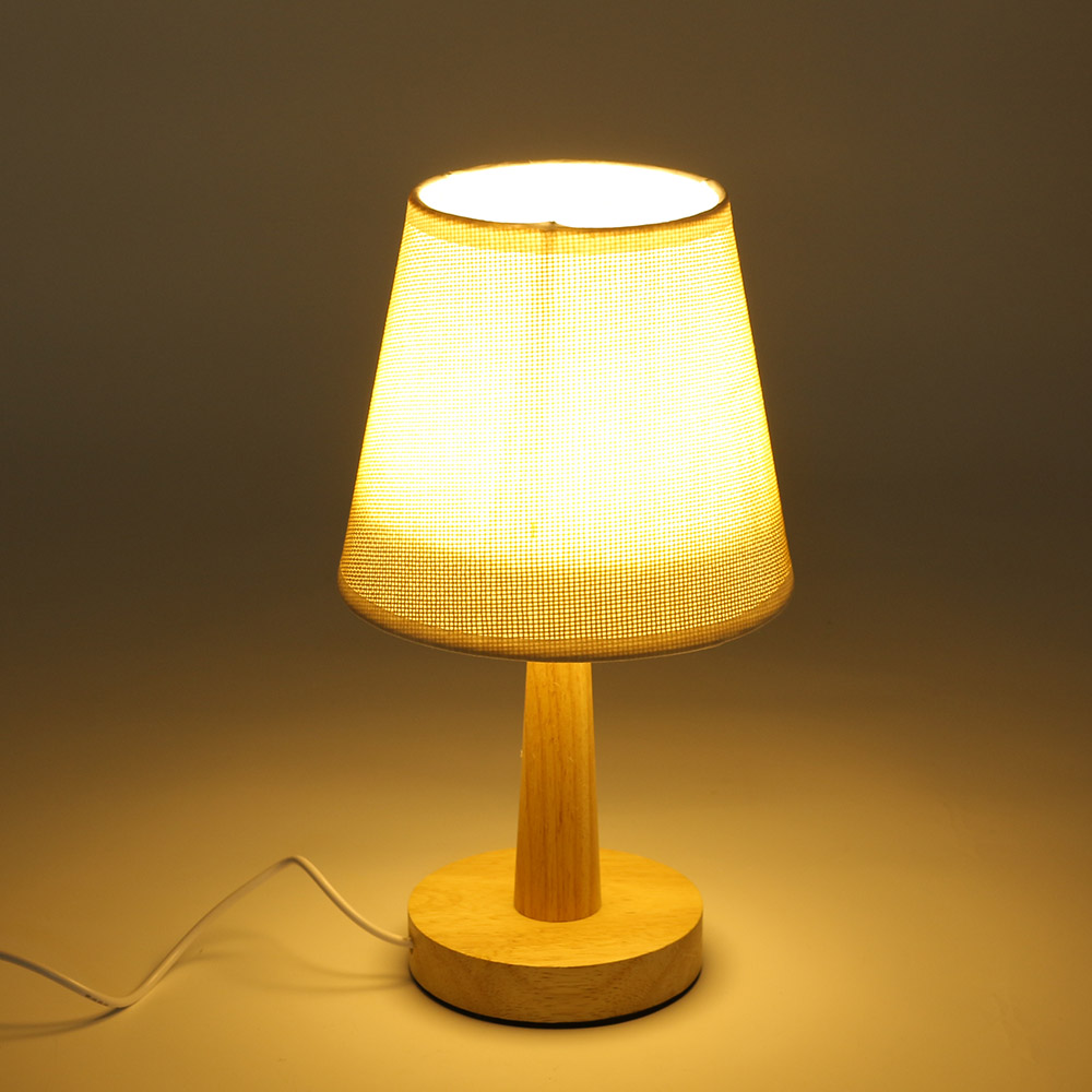 웜앤우드 밝기조절 테이블 스탠드 LED 침실 베드 램프