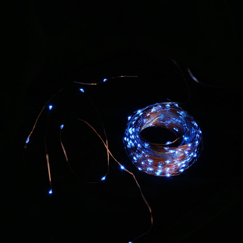 포스원 LED 200구 태양광 반딧불 전구 20m 와이어조명