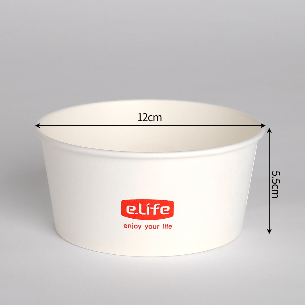 [이라이프] 분식용기 10개입(520ml) 일회용 종이그릇