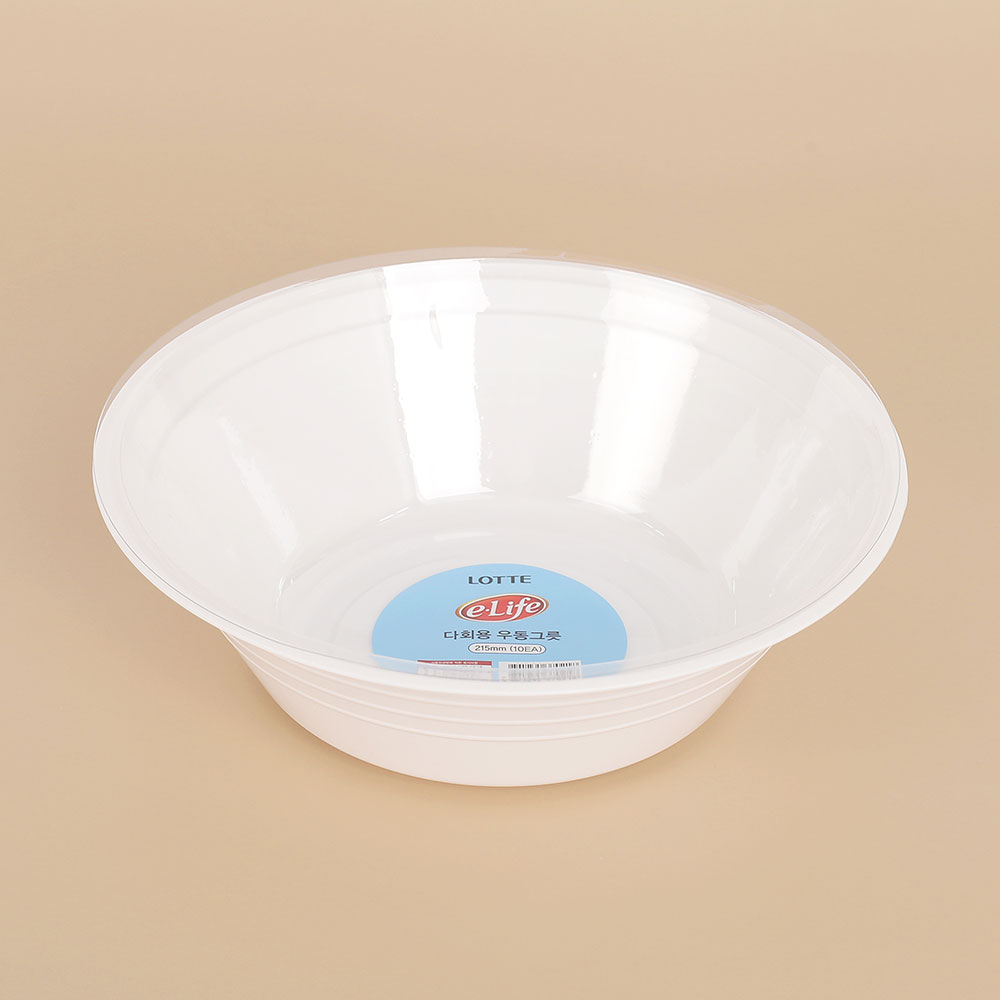 [이라이프] 다회용 우동그릇 10개입(21.5cm) 면그릇