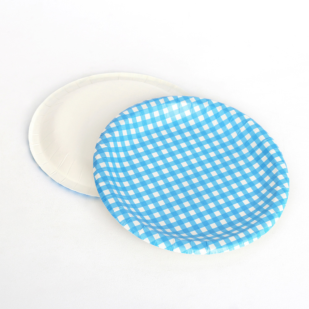 [이라이프] 컬러 종이접시 10개입(18cm)위생 종이그릇