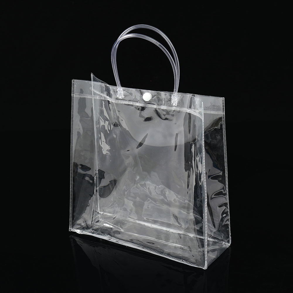 투명 PVC 쇼핑백 10p세트(25x25cm) 꽃쇼핑백