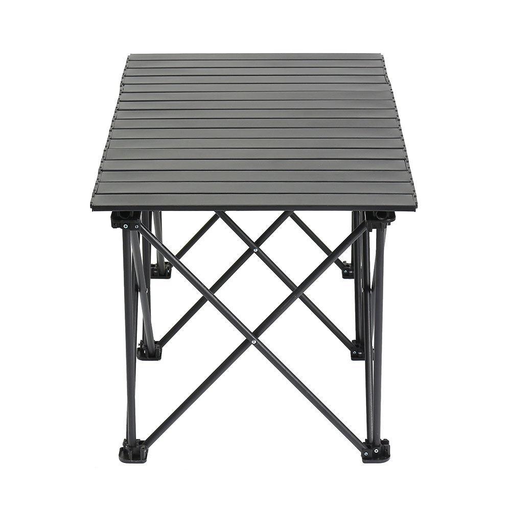 케인 2인용 캠핑 롤테이블 의자세트(95x55cm) (블랙)