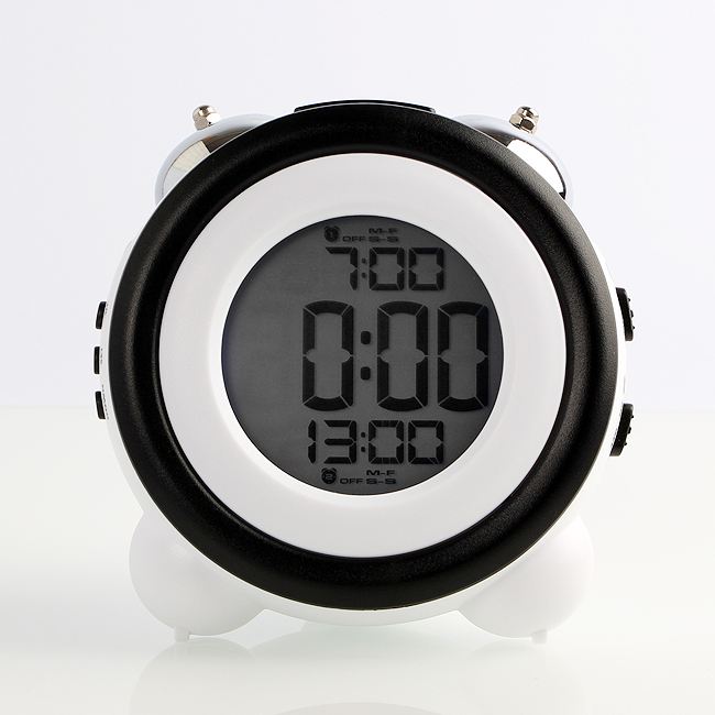 디지털 탁상시계 스누즈 더블알람 자명종 시계 디지털시계 전자시계 해머벨시계 자명종시계