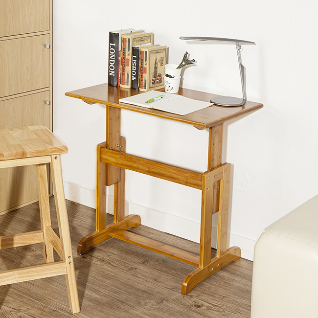 4단 높이조절 원목 책상 노트북책상 사이드테이블 DIY 높낮이조절 높이조절책상 키높이책상