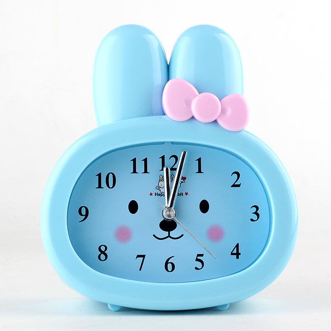 큐티래빗 탁상시계 토끼 알람시계 시계 인테리어시계 해머벨시계 디자인시계 탁상알람시계