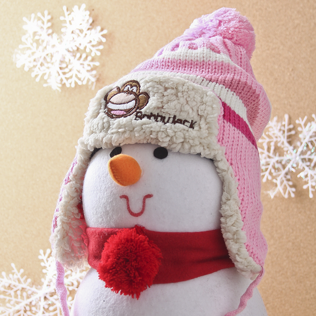 어린이 귀달이 모자 겨울모자 방한 니트모자 어린이모자 겨울용품 방한용품 따스한니트귀달이모자